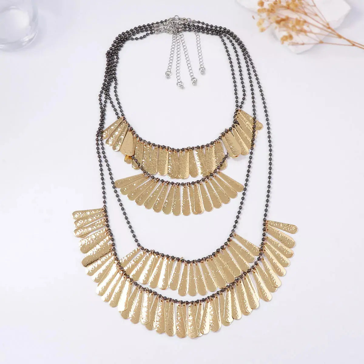 4-Piece 18K Gold-Plated Iron Tassel Necklace - SmileBen