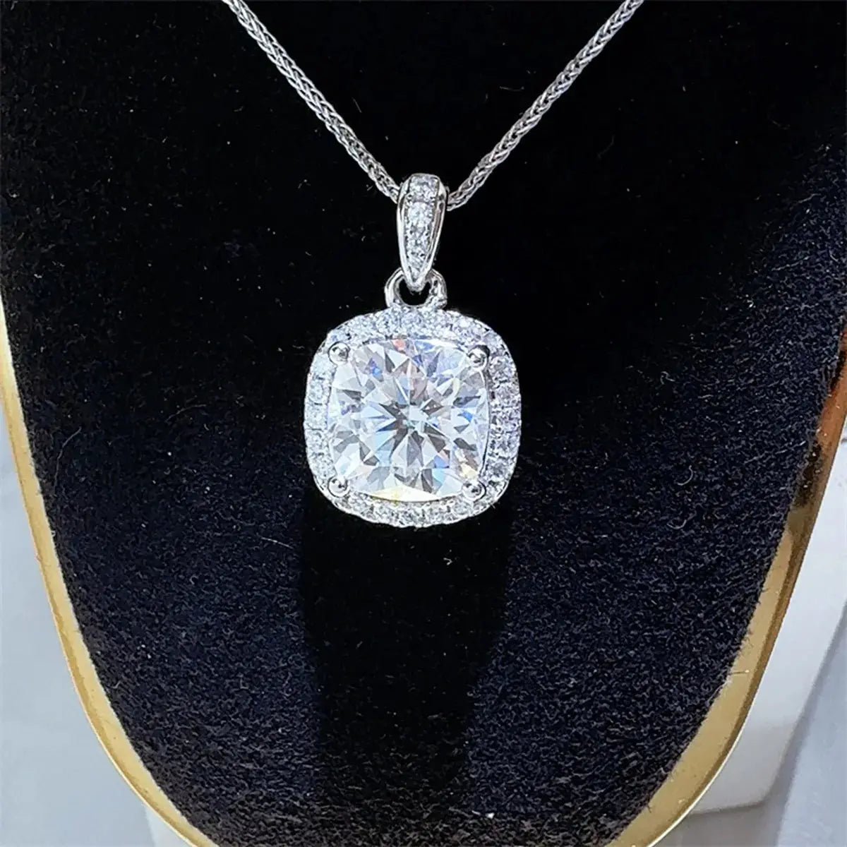 5 Carat Moissanite 925 Sterling Silver Necklace - SmileBen