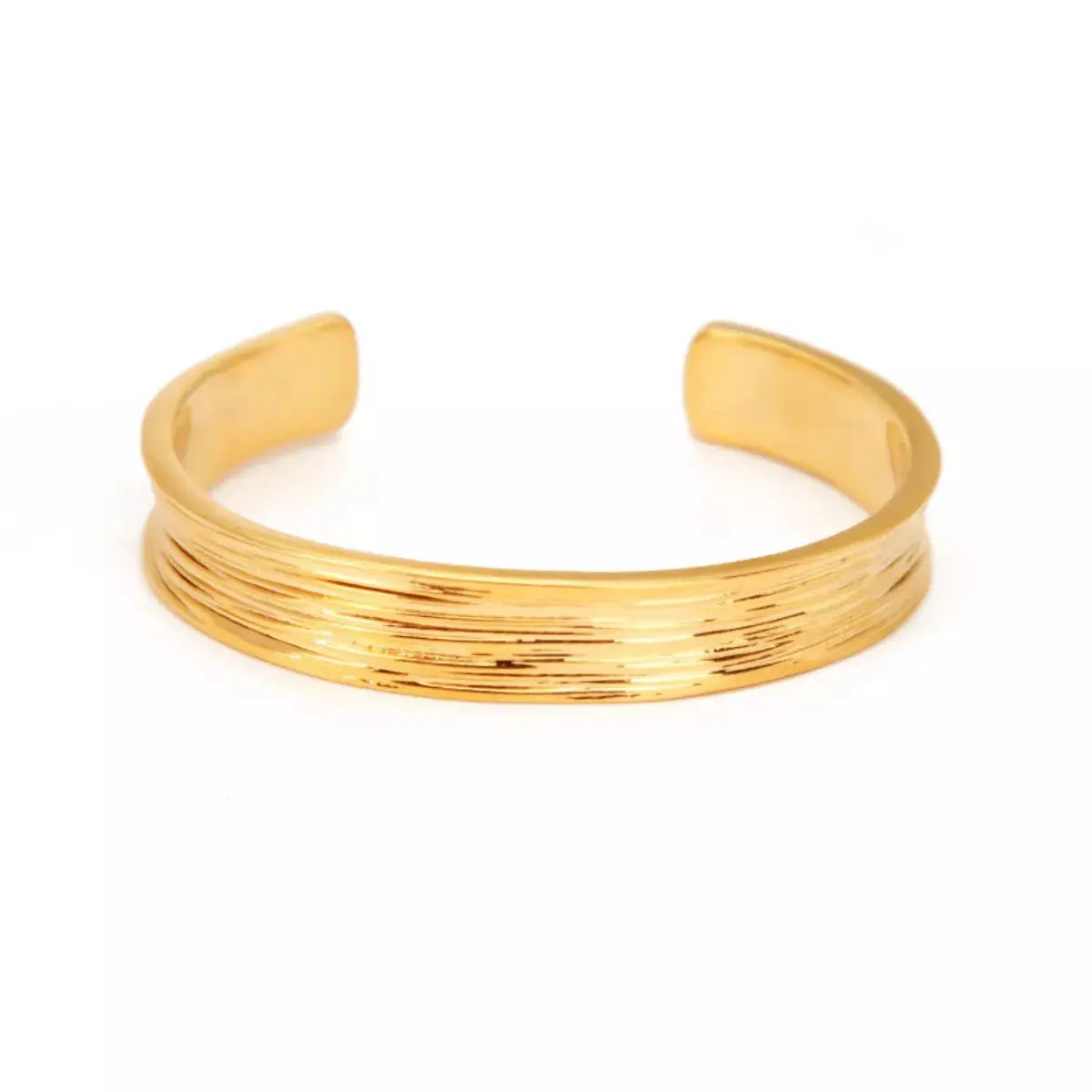 18K Gold-Plated Copper Open Bracelet - SmileBen