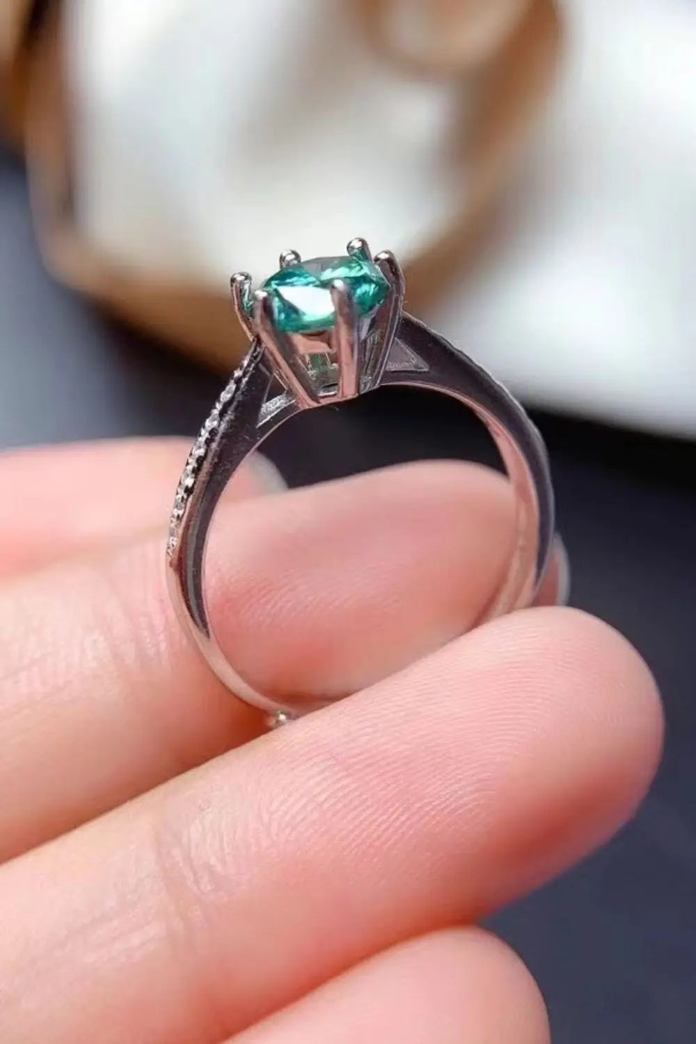 All For You 2 Carat Moissanite 925 Sterling Silver Ring - SmileBen