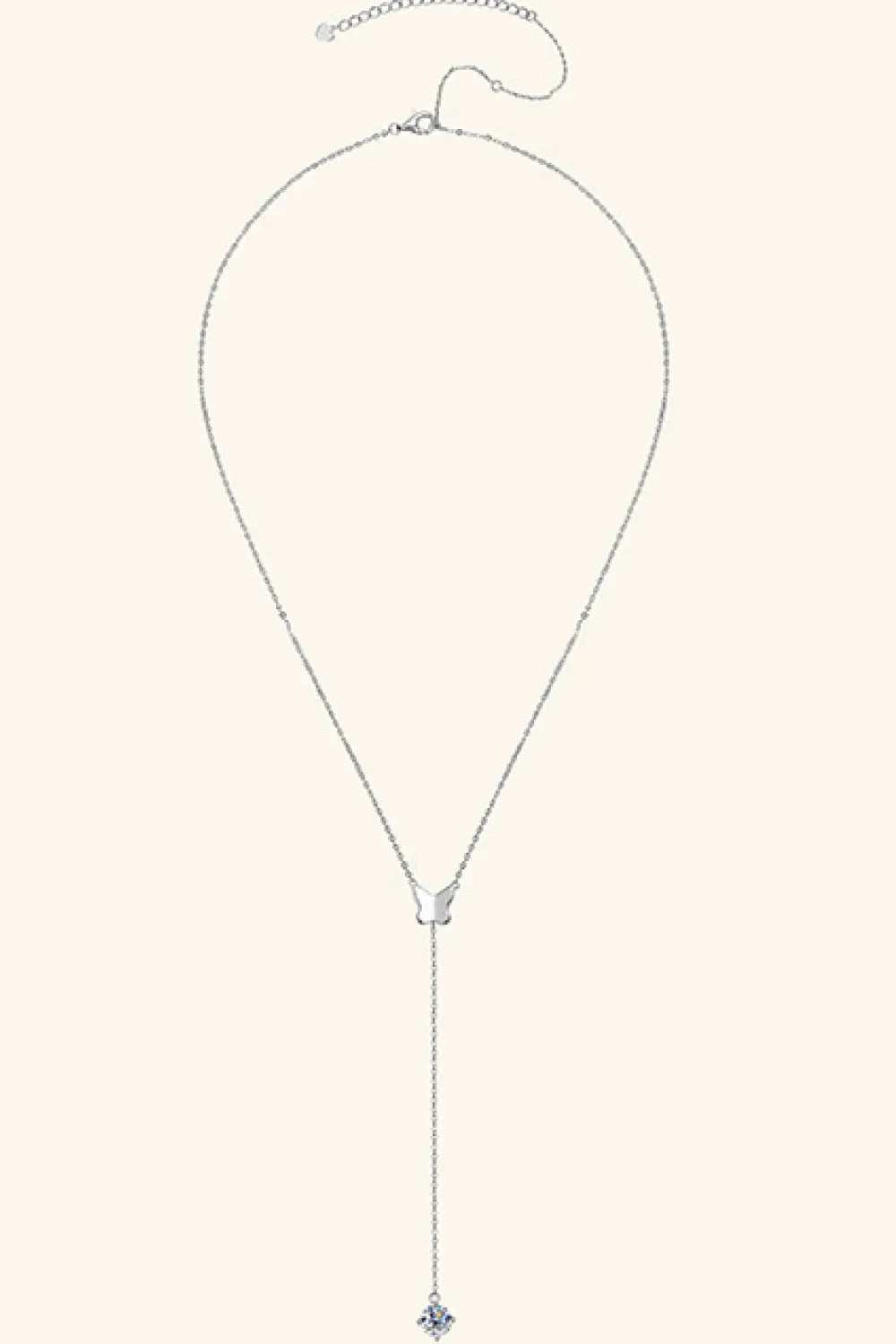 1 Carat Moissanite 925 Sterling Silver Necklace - SmileBen