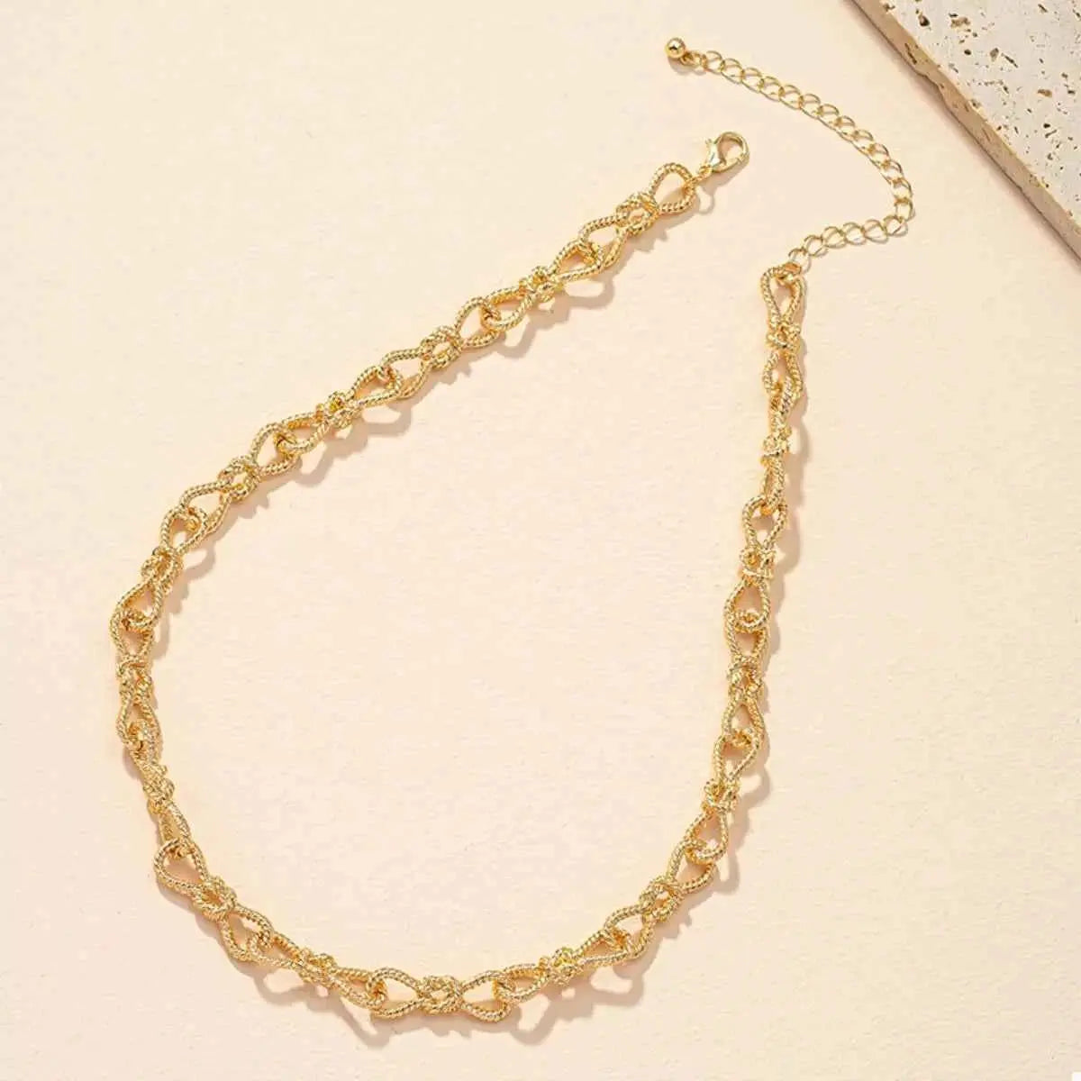 18K Gold-Plated Chain Link Necklace - SmileBen