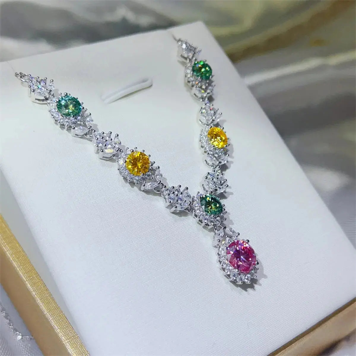 3.5 Carat Moissanite 925 Sterling Silver Necklace - SmileBen