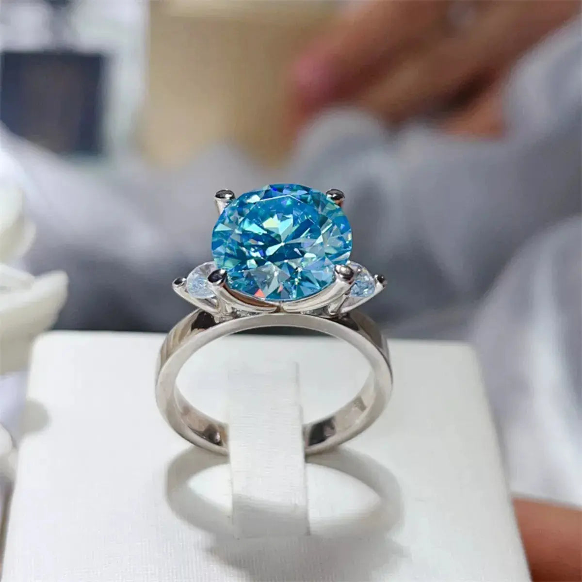 5 Carat Moissanite 925 Sterling Silver Ring - SmileBen