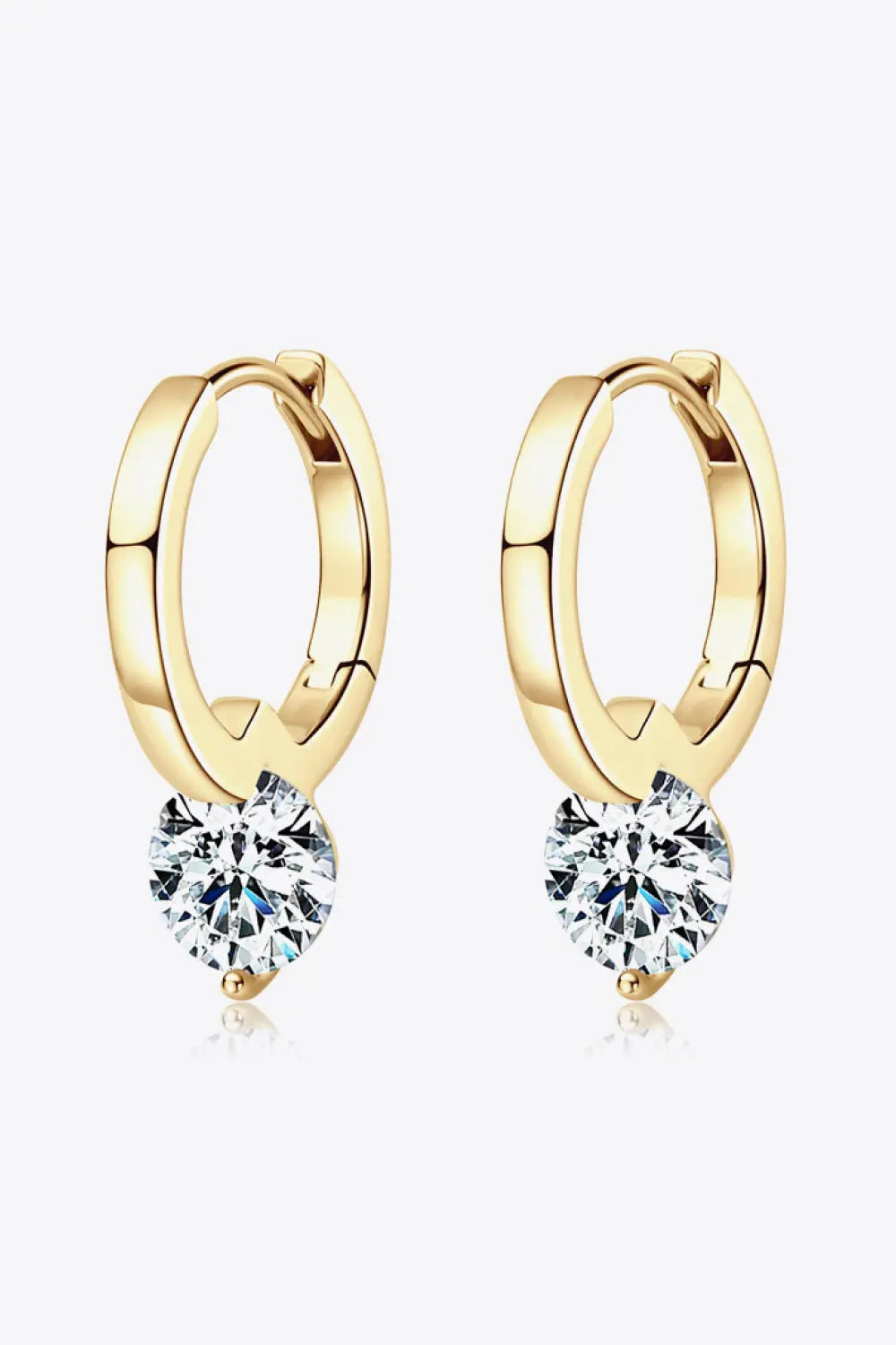 2 Carat Moissanite 925 Sterling Silver Drop Earrings - SmileBen
