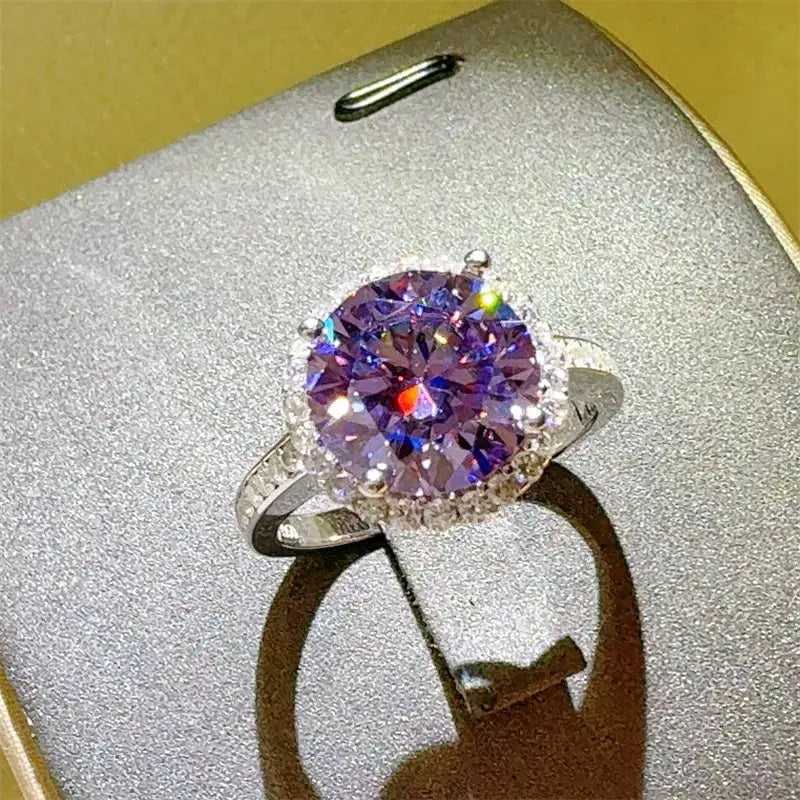 3 Carat Moissanite Zircon 925 Sterling Silver Ring - SmileBen