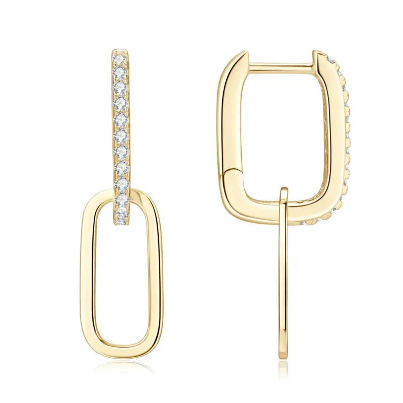 925 Sterling Silver Moissanite Earrings - SmileBen