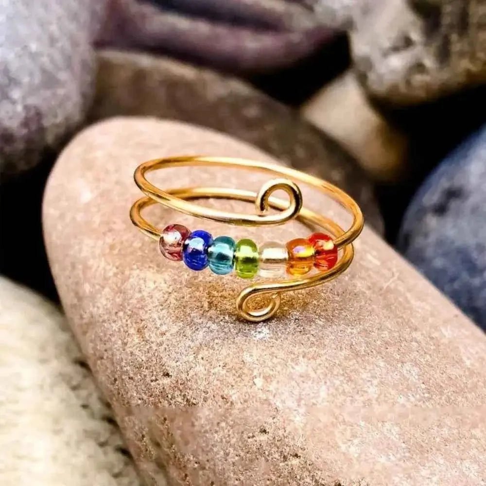 925 Sterling Silver Bead Wrap Ring - SmileBen