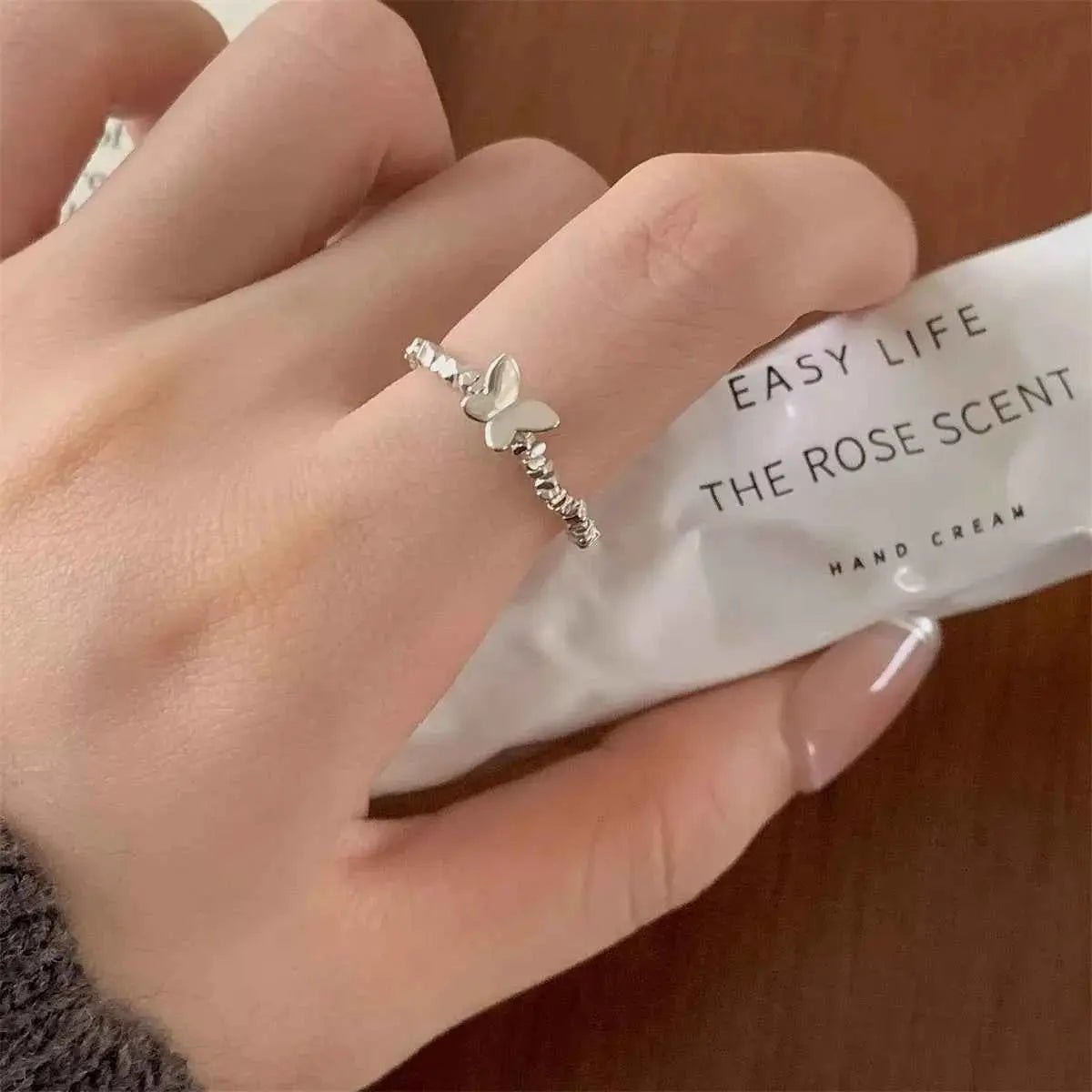 925 Sterling Silver Butterfly Ring - SmileBen