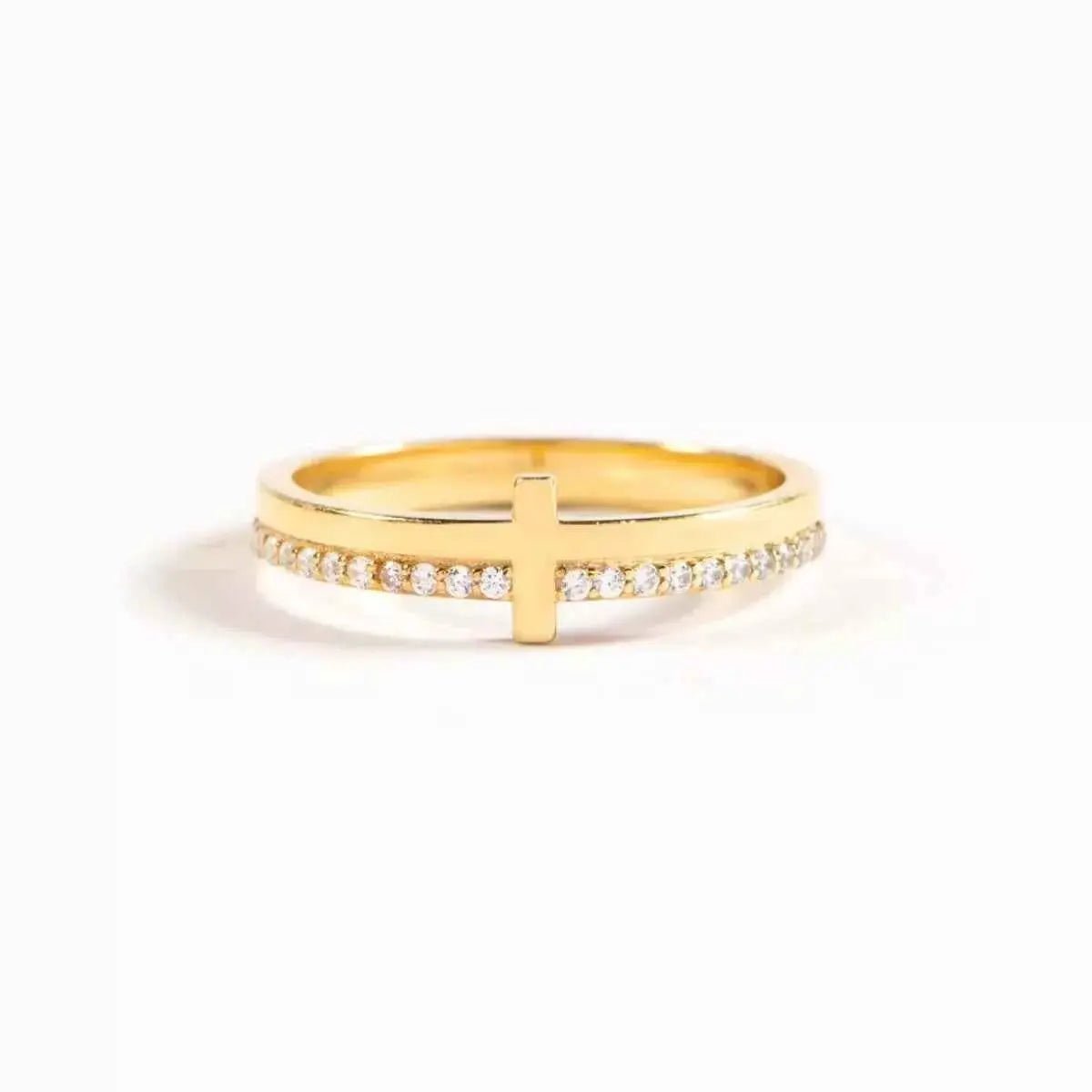 925 Sterling Silver Cross Ring - SmileBen