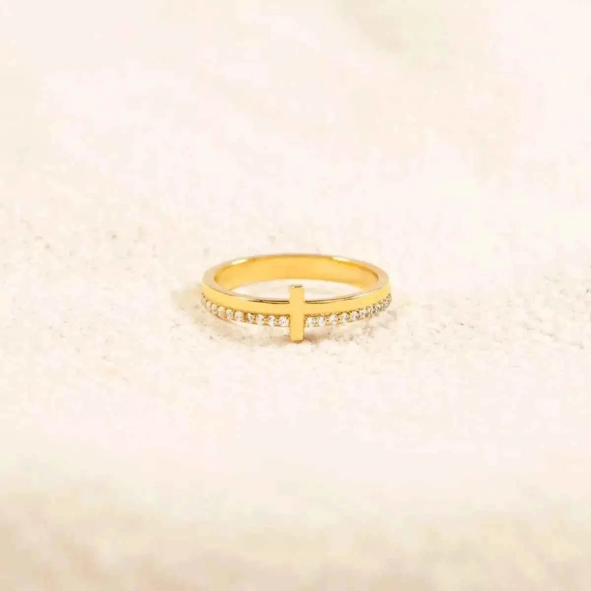 925 Sterling Silver Cross Ring - SmileBen