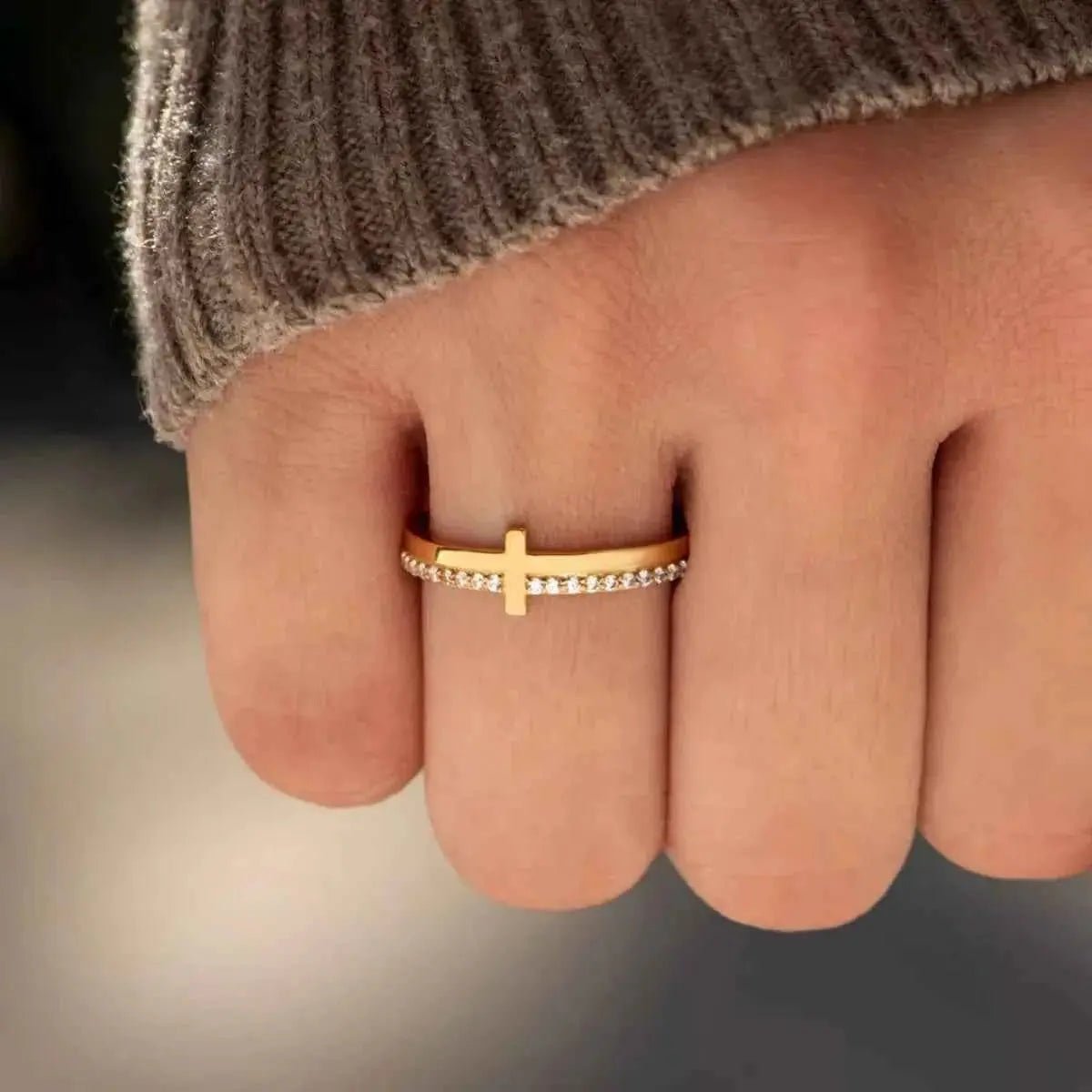 925 Sterling Silver Cross Ring - SmileBen