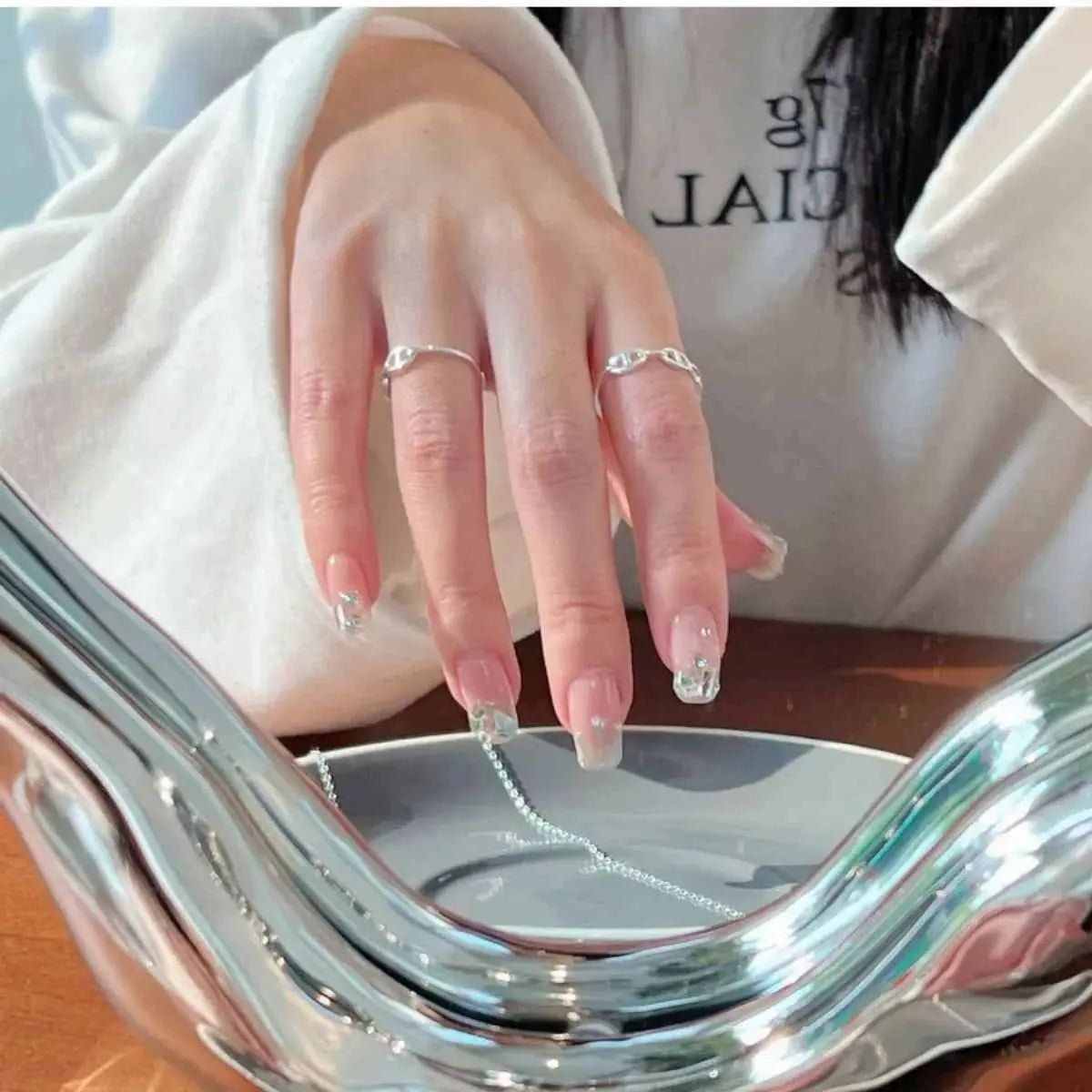 925 Sterling Silver Geometric Ring - SmileBen