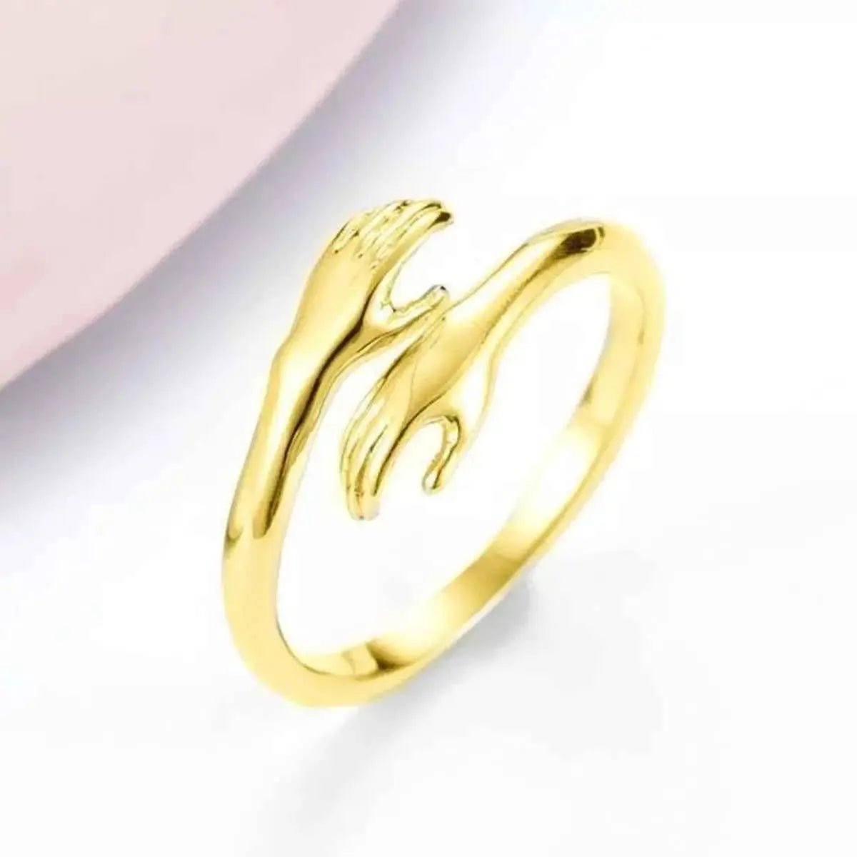 925 Sterling Silver Hug Bypass Ring - SmileBen