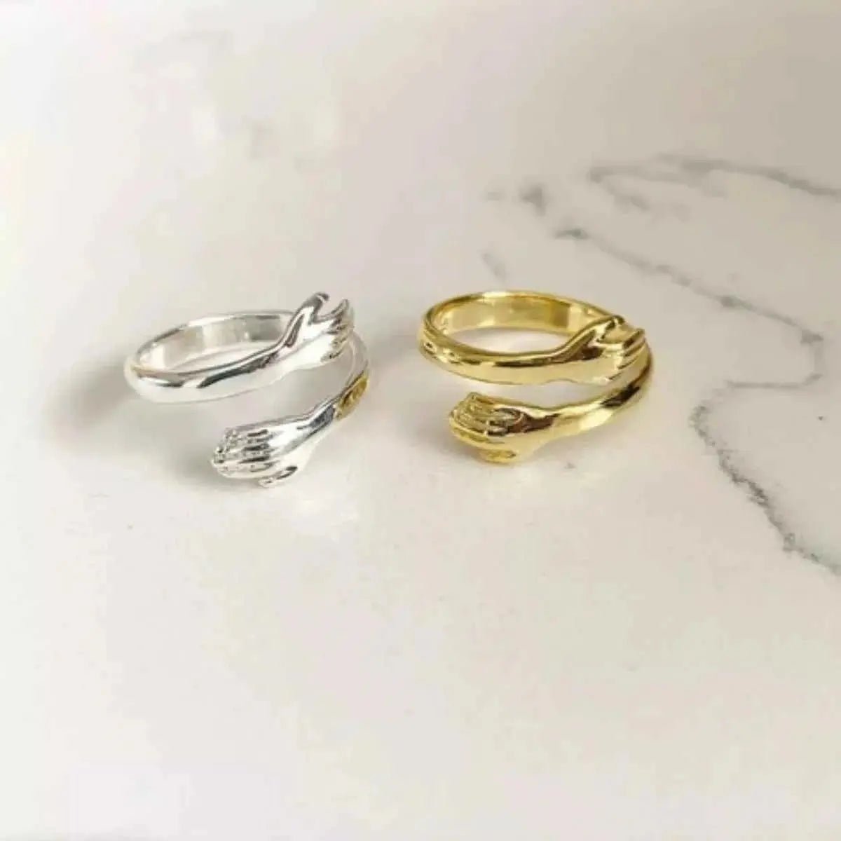 925 Sterling Silver Hug Bypass Ring - SmileBen