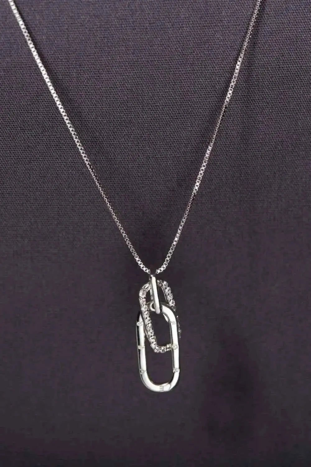 925 Sterling Silver Inland Zircon Necklace - SmileBen