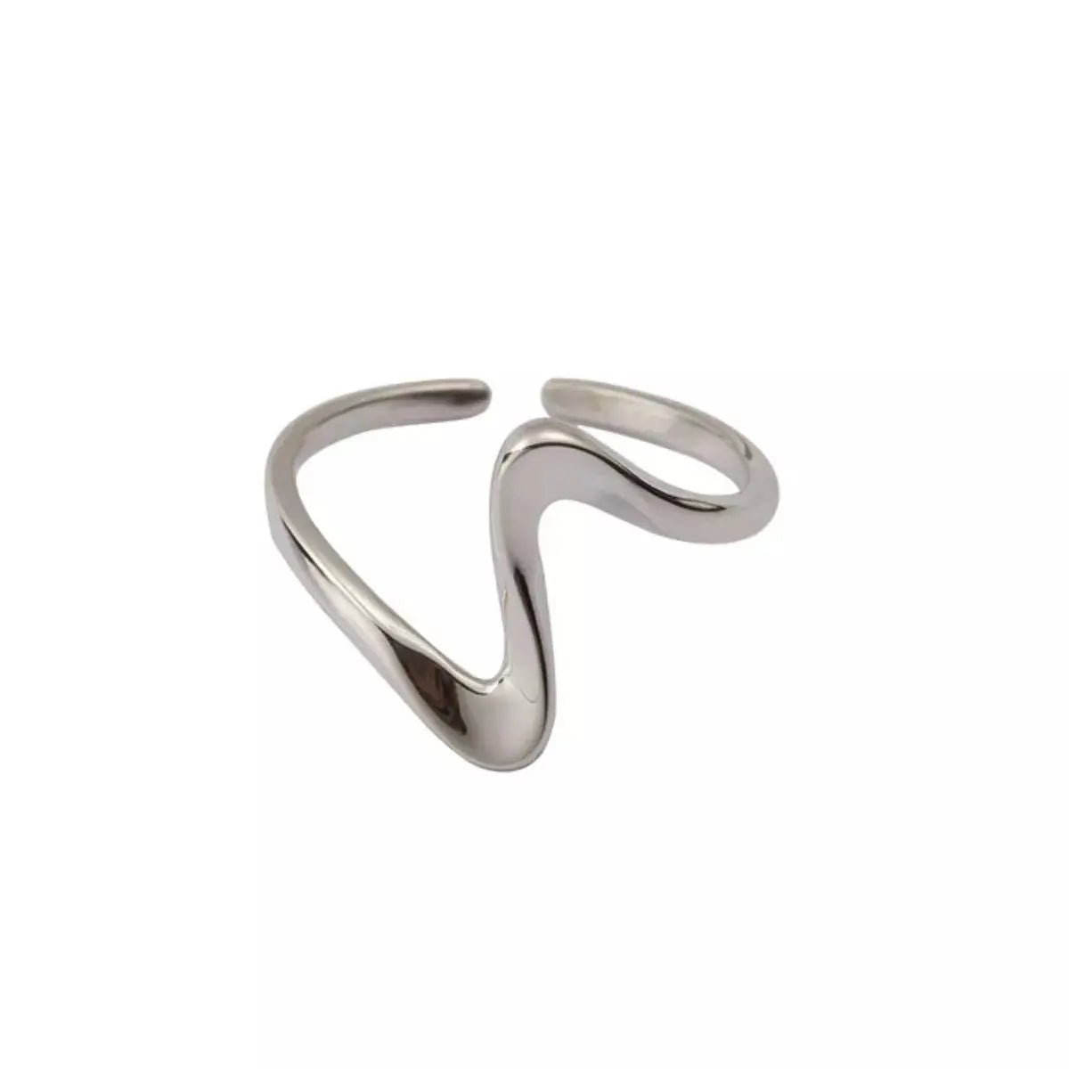 925 Sterling Silver Irregular Ring - SmileBen