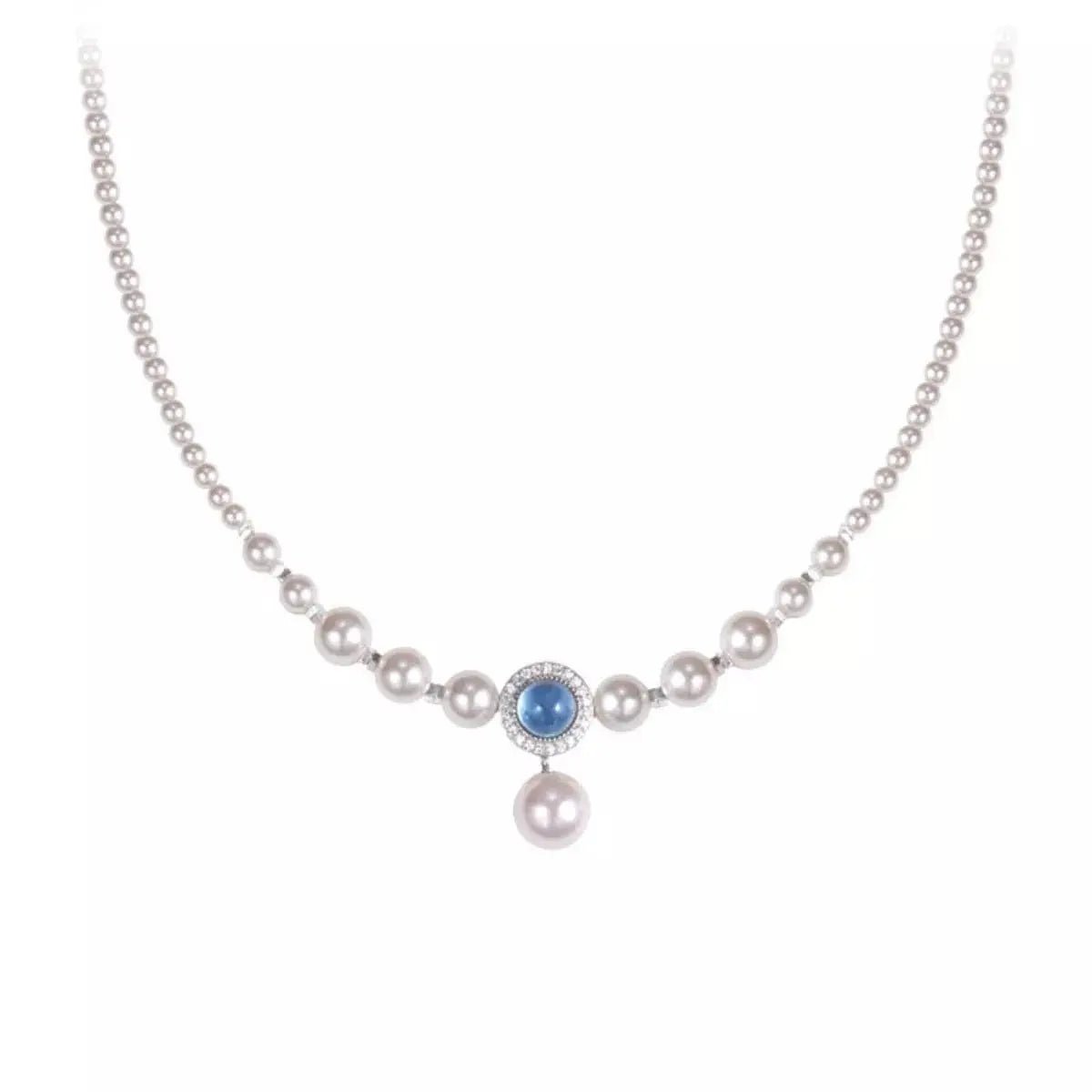 925 Sterling Silver Pearl Necklace - SmileBen