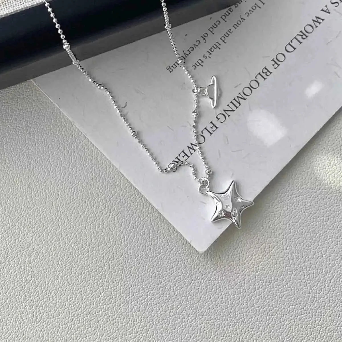 925 Sterling Silver Star Necklace - SmileBen