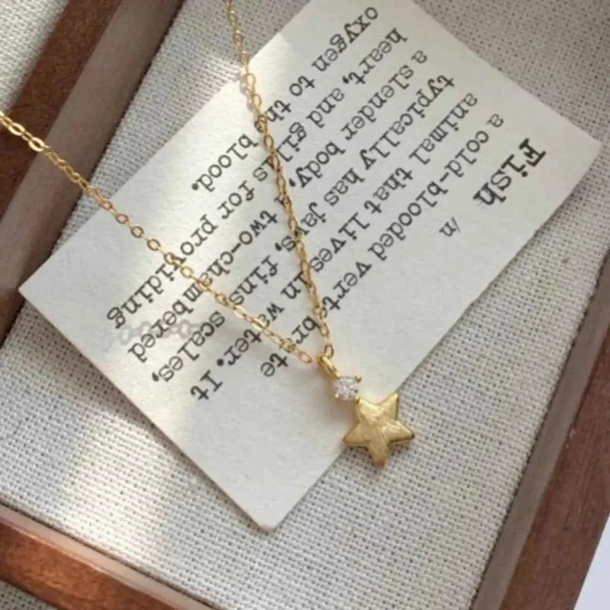 925 Sterling Silver Star Pendant Necklace - SmileBen