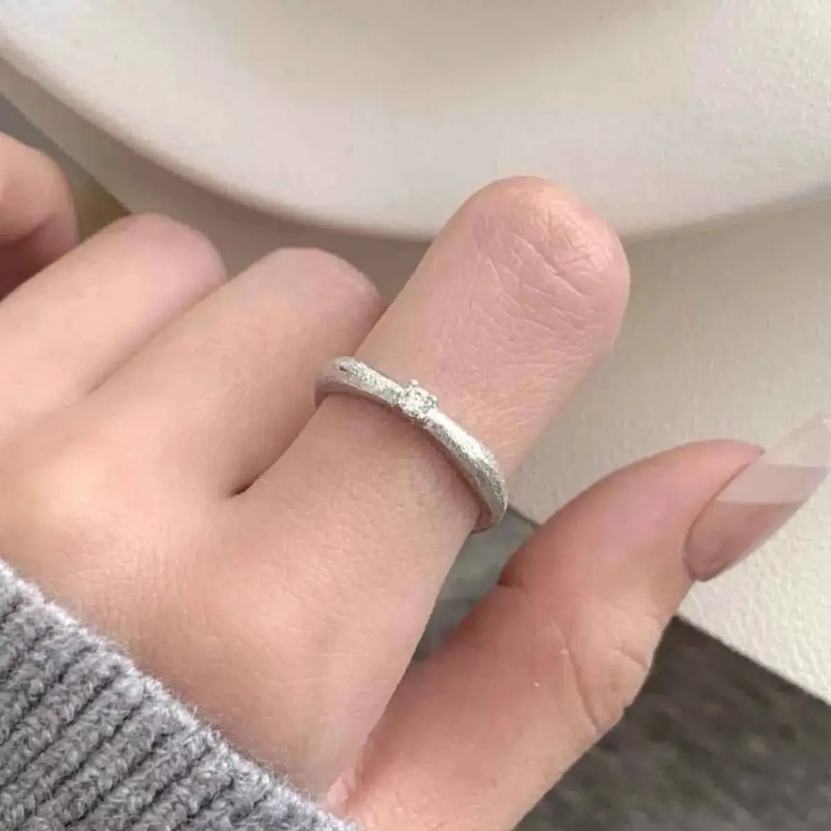 925 Sterling Silver Zircon Ring - SmileBen