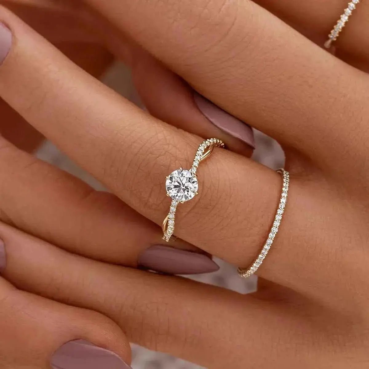 925 Sterling Silver Zircon Ring - SmileBen