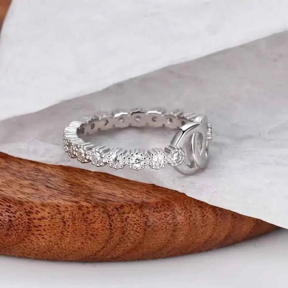 925 Sterling Silver Zircon Ring - SmileBen