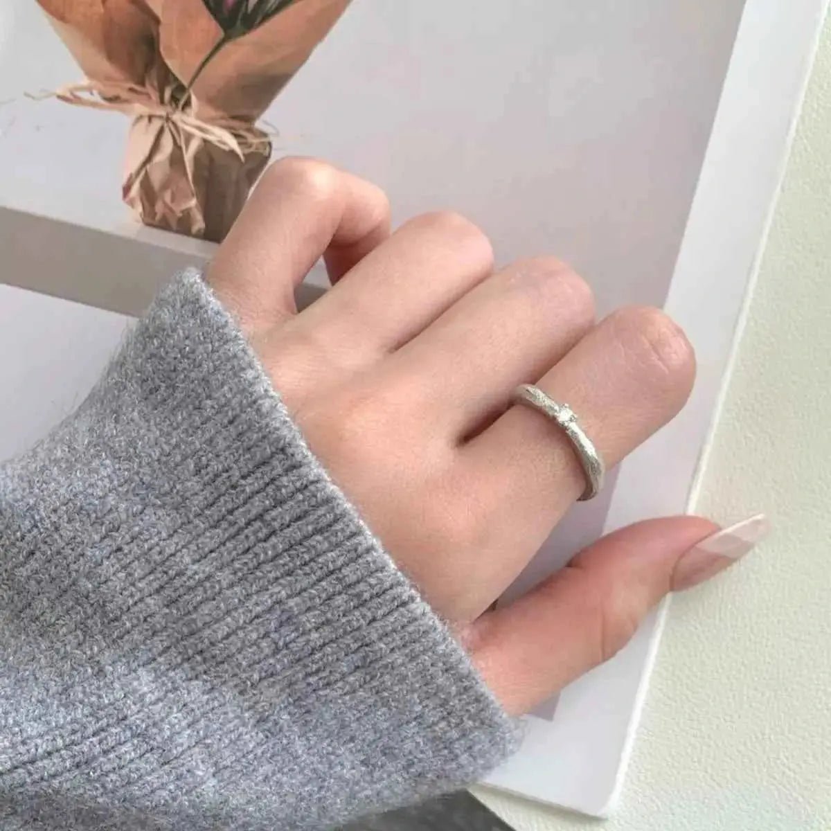 925 Sterling Silver Zircon Ring - SmileBen