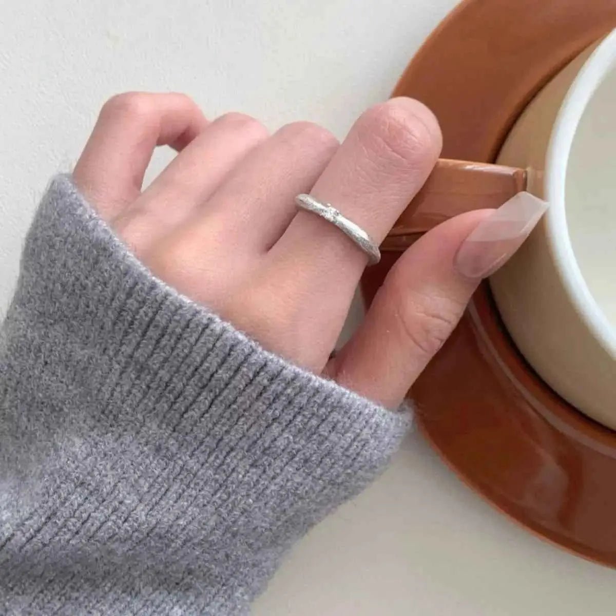 925 Sterling Silver Zircon Ring - SmileBen