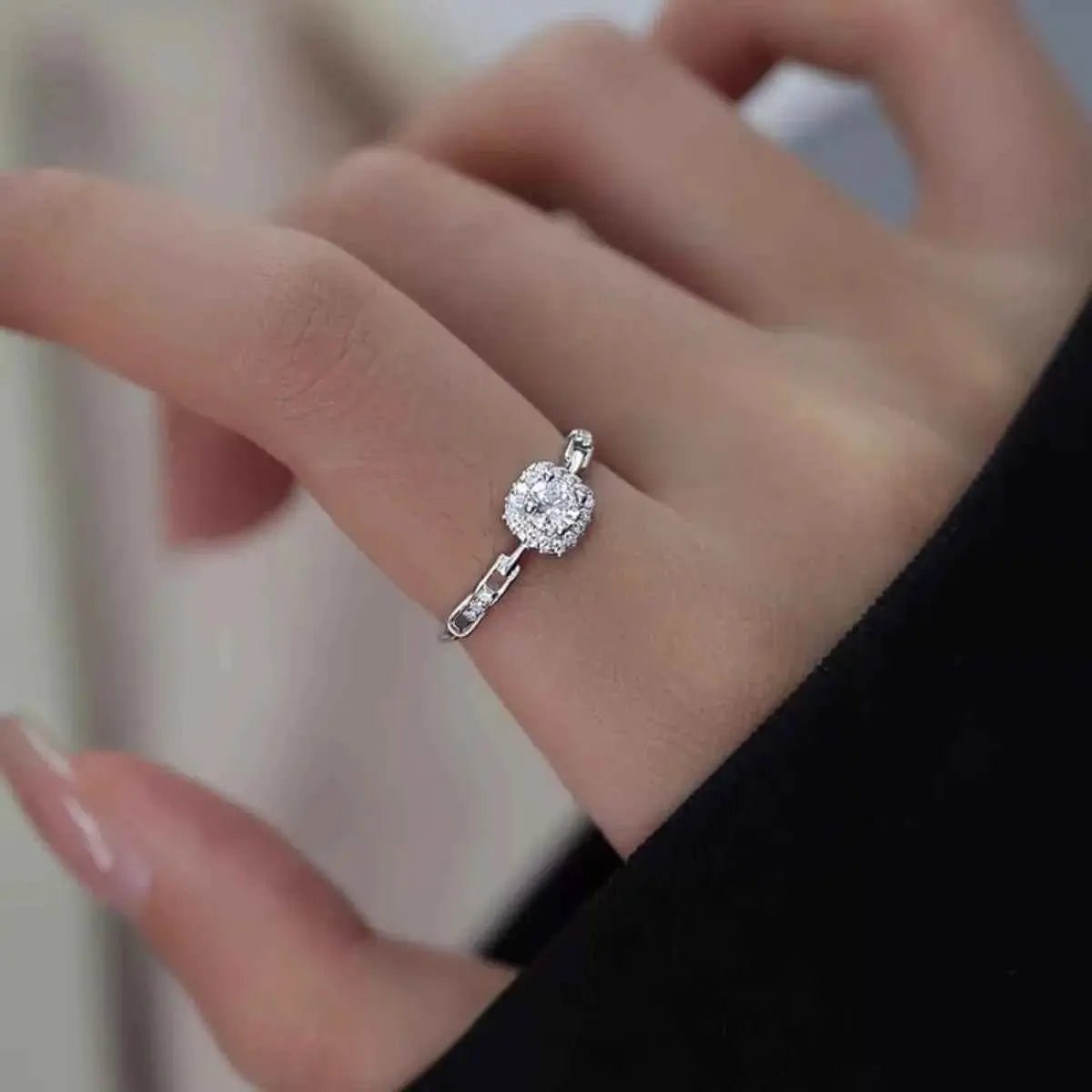 925 Sterling Silver Zircon Ring - SmileBen
