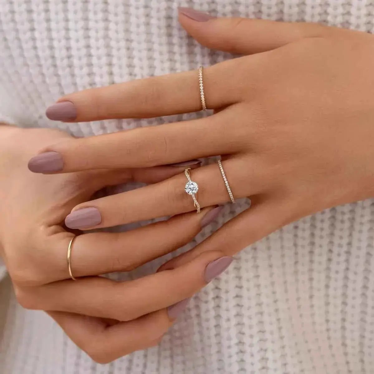 925 Sterling Silver Zircon Ring - SmileBen