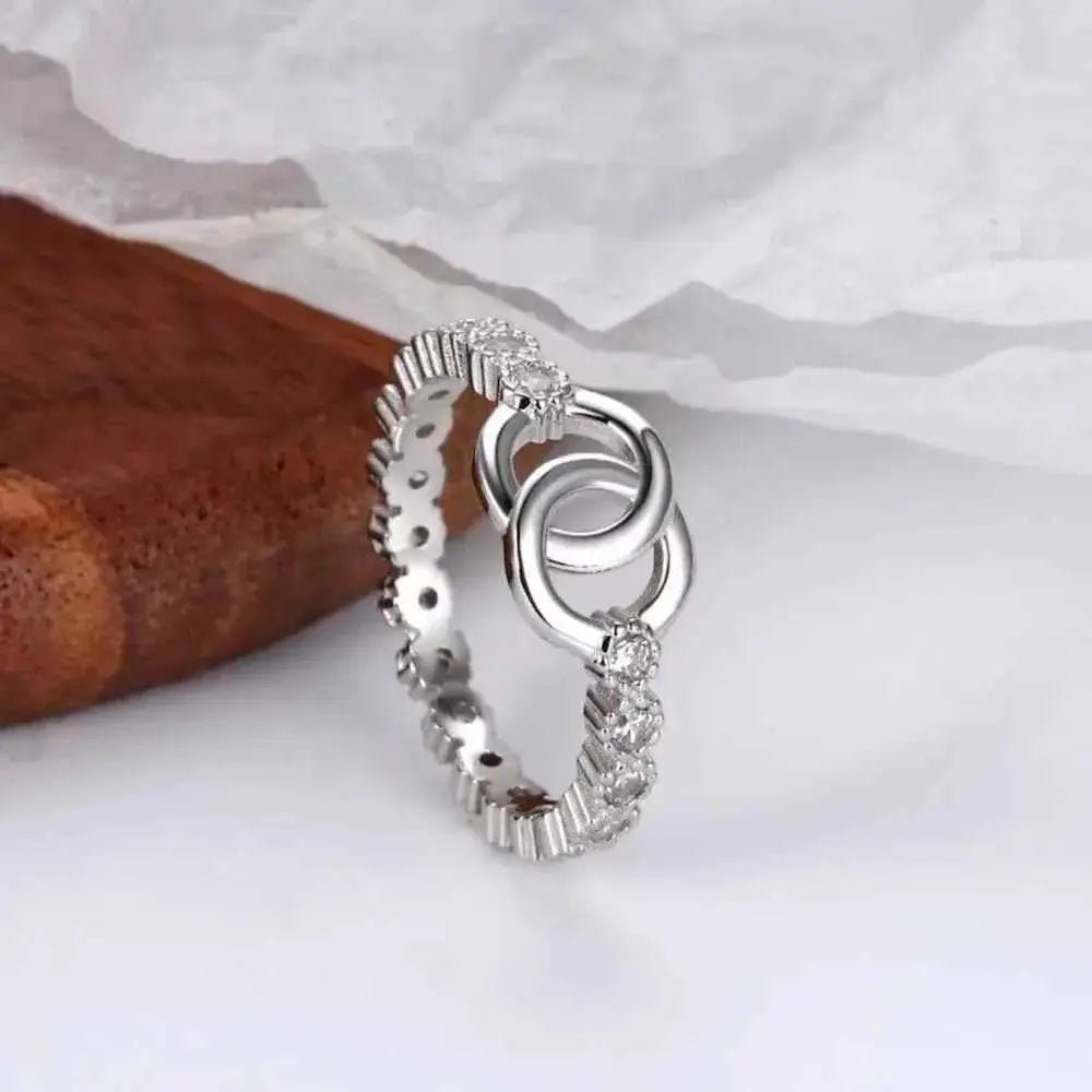 925 Sterling Silver Zircon Ring - SmileBen
