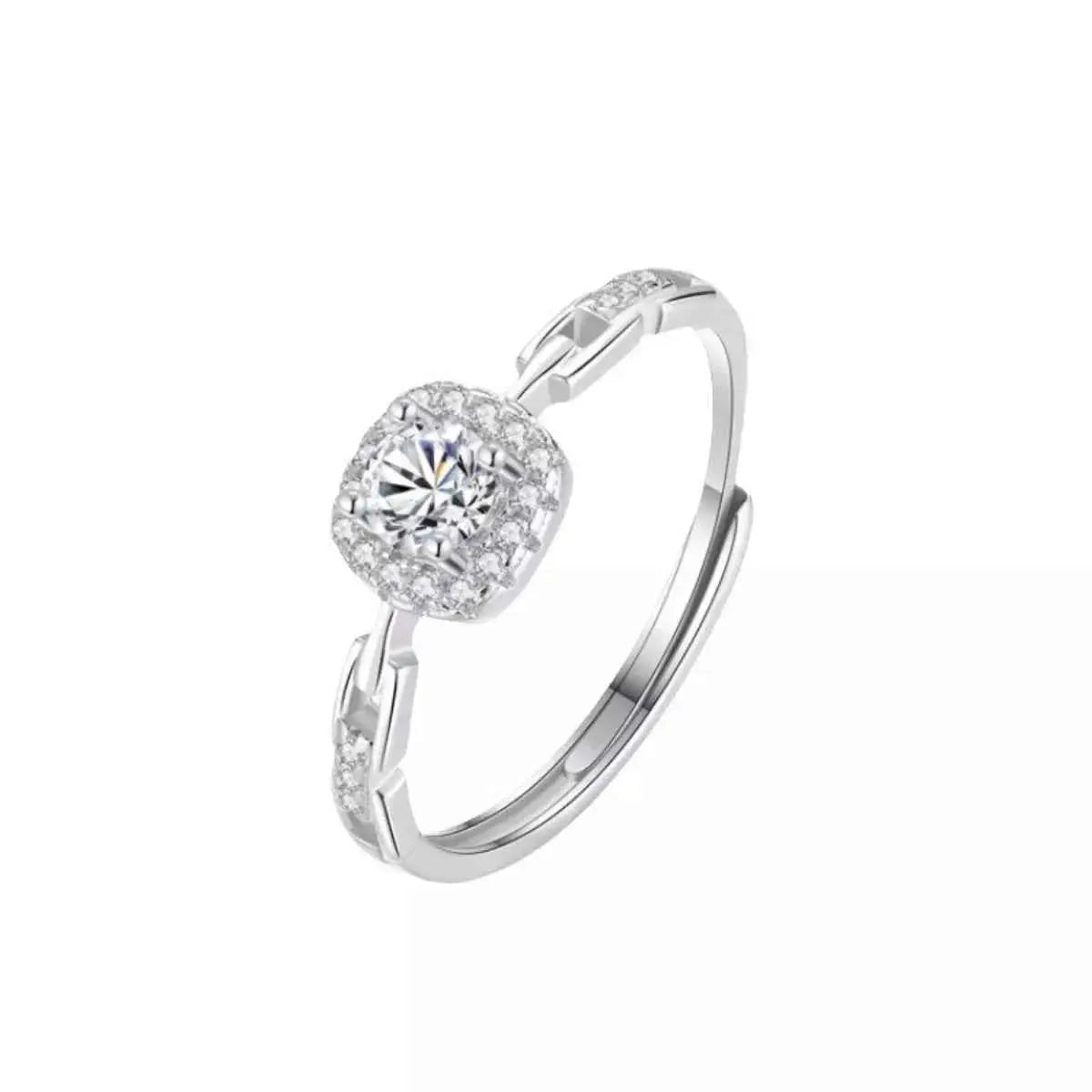925 Sterling Silver Zircon Ring - SmileBen