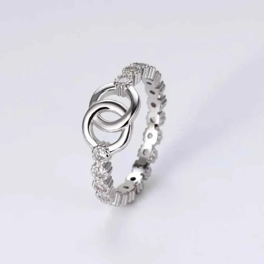 925 Sterling Silver Zircon Ring - SmileBen