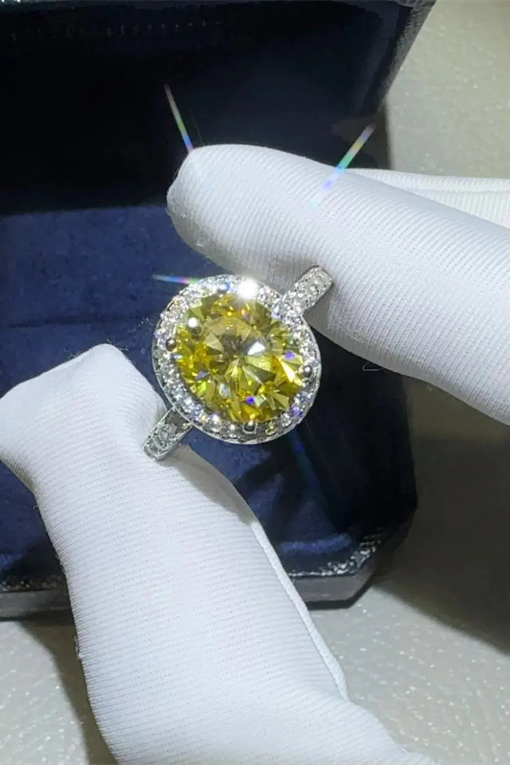 3 Carat Moissanite 925 Sterling Silver Ring - SmileBen