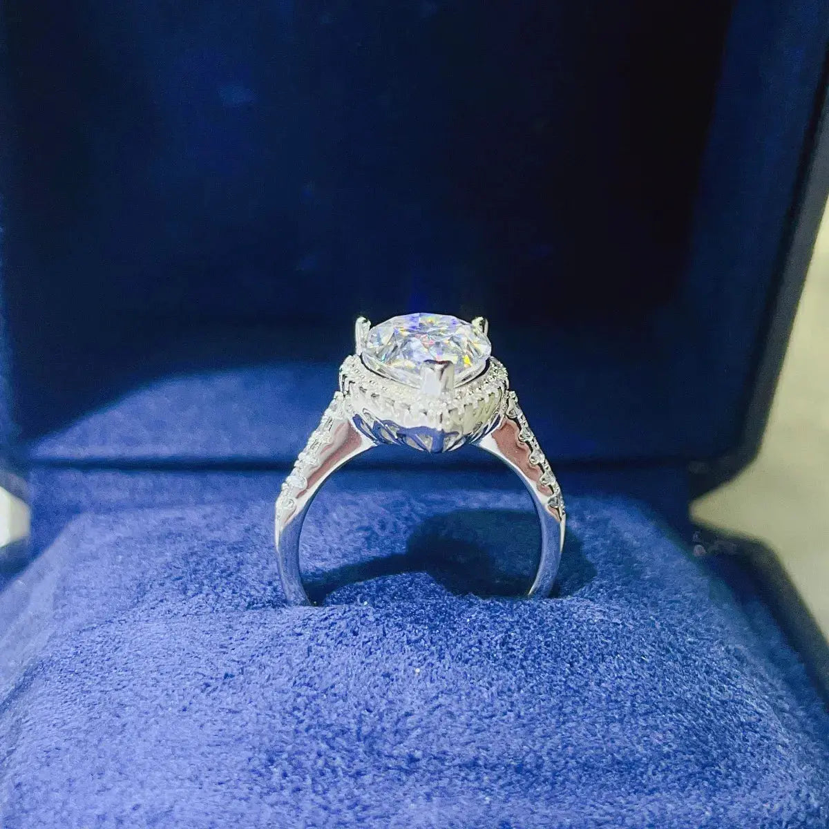 2 Carat Moissanite 925 Sterling Silver Ring - SmileBen