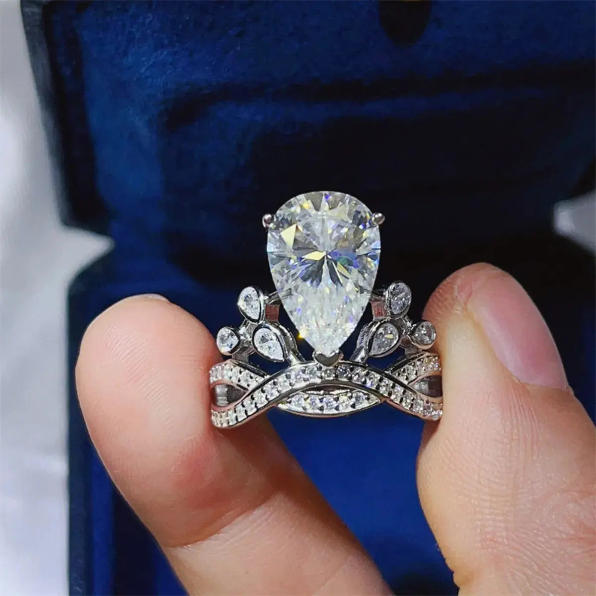 5 Carat Moissanite 925 Sterling Silver Ring - SmileBen