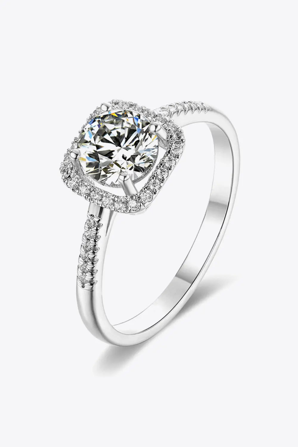 1 Carat Moissanite Zircon Ring - SmileBen