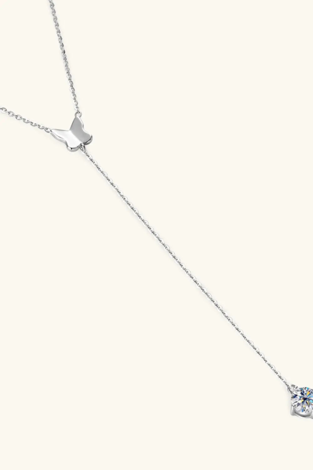 1 Carat Moissanite 925 Sterling Silver Necklace - SmileBen