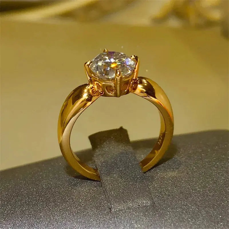 2 Carat Moissanite 925 Sterling Silver Ring - SmileBen
