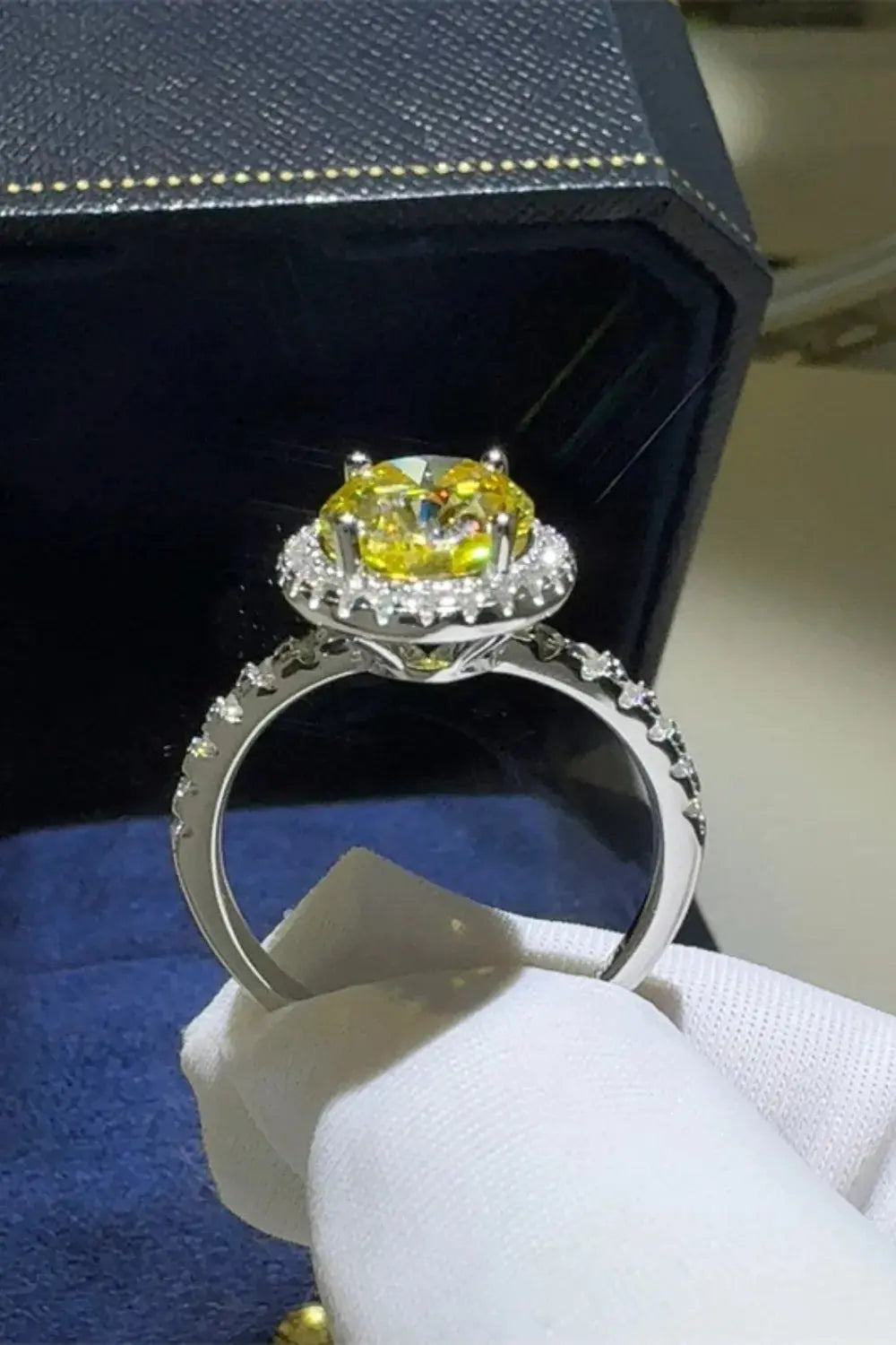 3 Carat Moissanite 925 Sterling Silver Ring - SmileBen