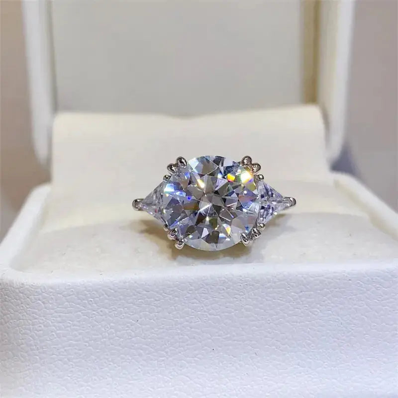 5 Carat Moissanite 925 Sterling Silver Ring - SmileBen