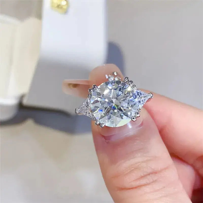 5 Carat Moissanite 925 Sterling Silver Ring - SmileBen