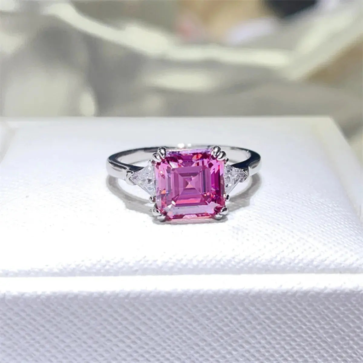 3 Carat Moissanite 925 Sterling Silver Ring - SmileBen