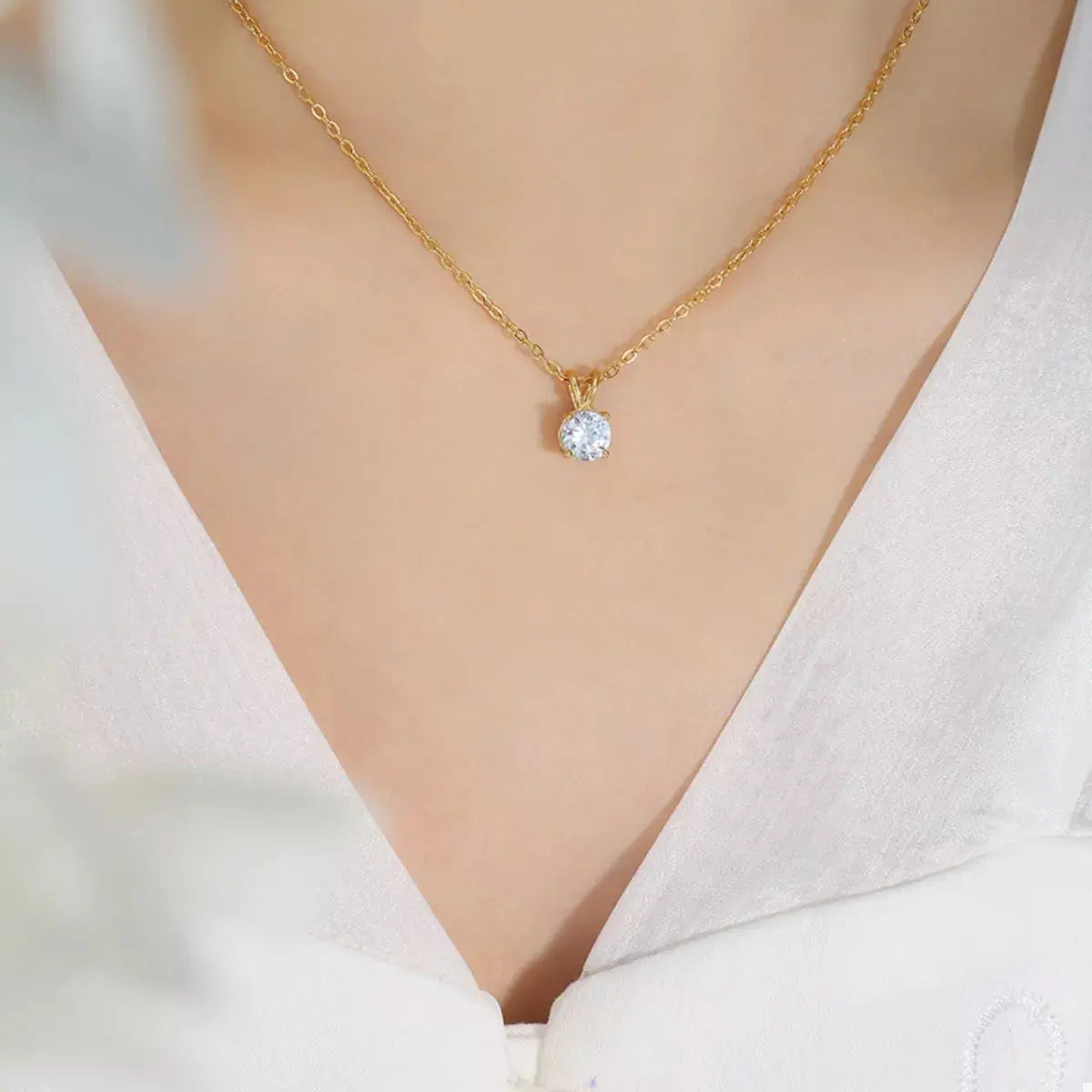 18K Gold-Plated Pendant Necklace - SmileBen