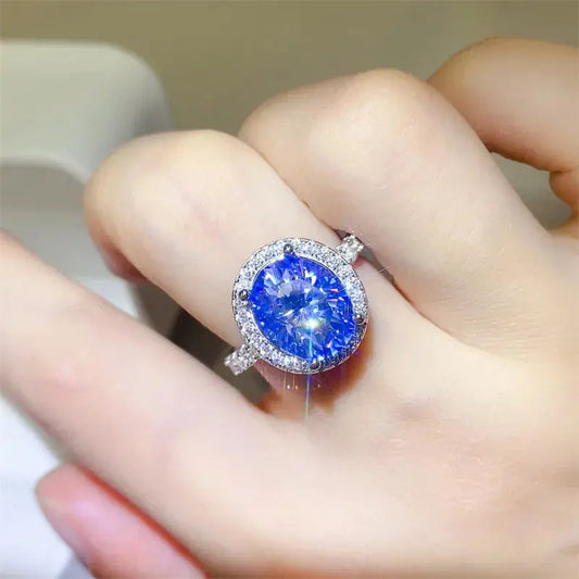 5 Carat Moissanite 925 Sterling Silver Ring - SmileBen
