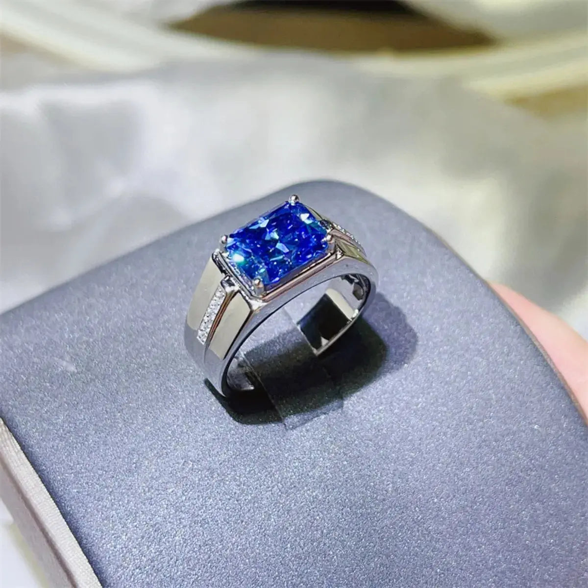2 Carat Moissanite 925 Sterling Silver Ring - SmileBen