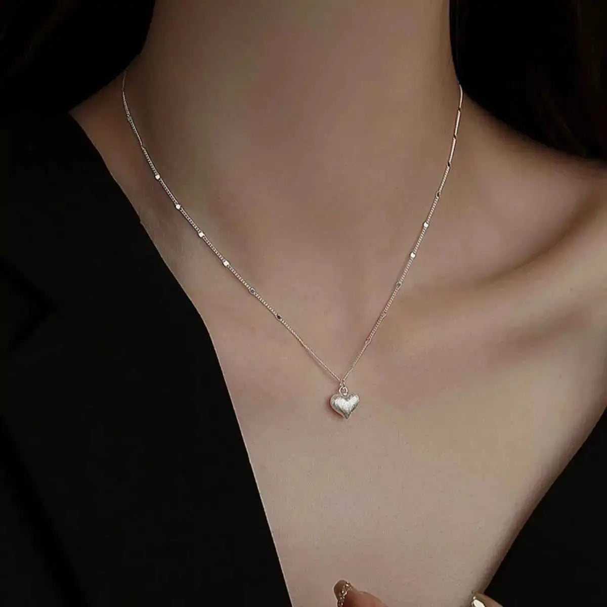 925 Sterling Silver Heart Necklace