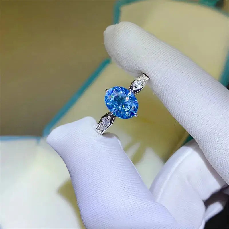 2 Carat Moissanite 925 Sterling Silver Ring - SmileBen