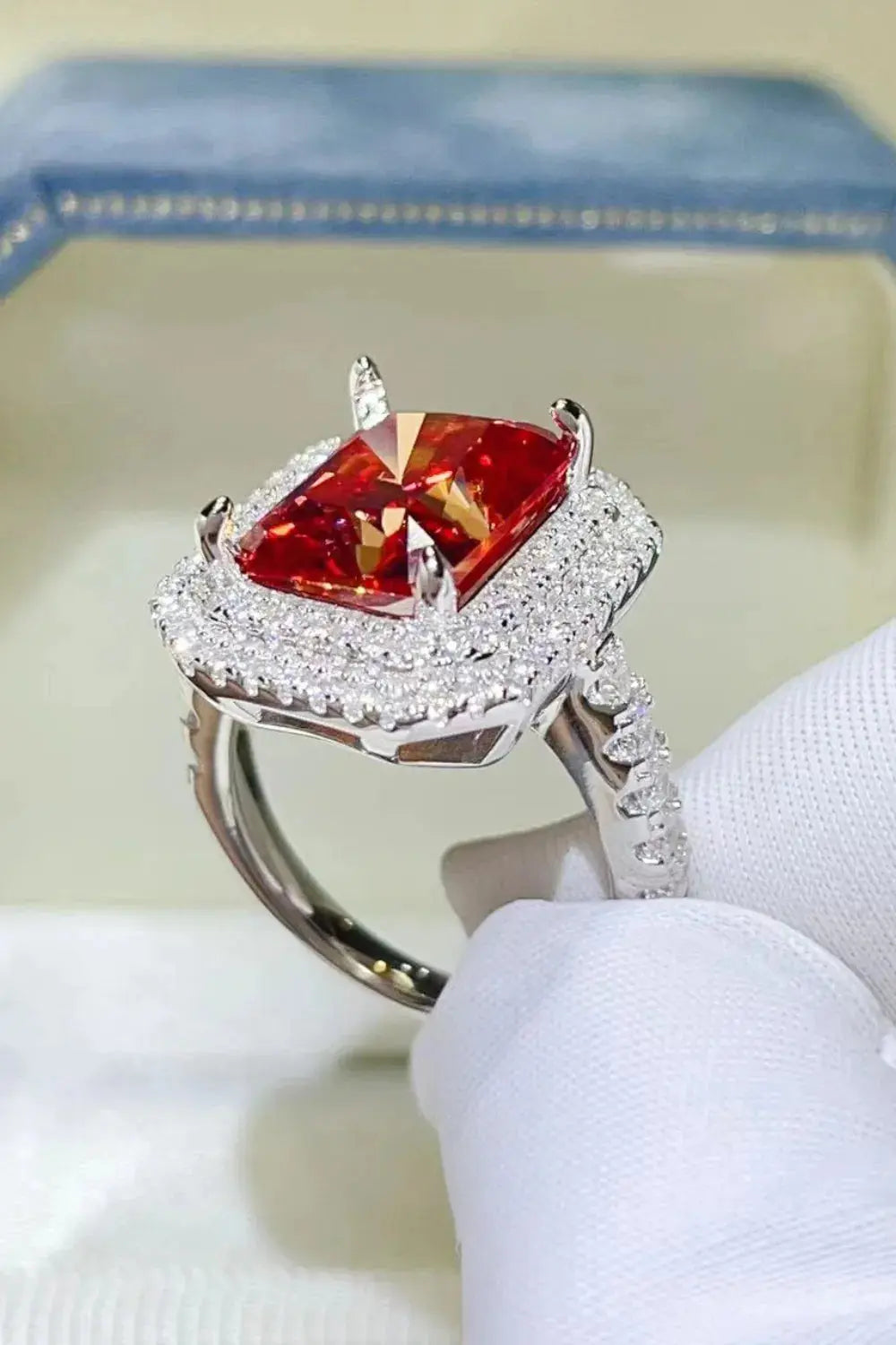 2 Carat Moissanite 925 Sterling Silver Ring - SmileBen